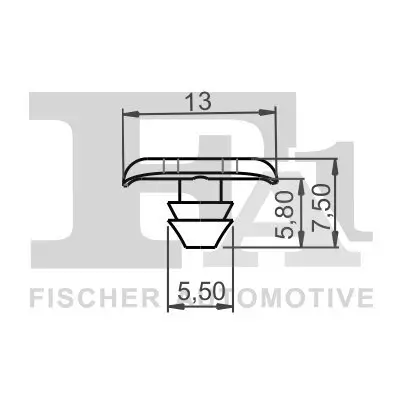 Clip, Zier-/Schutzleiste FA1 89-40007.5 Bild Clip, Zier-/Schutzleiste FA1 89-40007.5