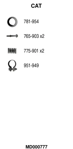 Clip, Zier-/Schutzleiste FA1 14-40068.5 Bild Clip, Zier-/Schutzleiste FA1 14-40068.5