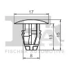 Clip, Zier-/Schutzleiste FA1 10-10001.5 Bild Clip, Zier-/Schutzleiste FA1 10-10001.5