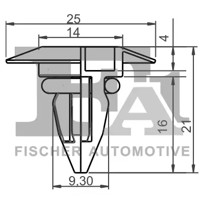 Clip, Zier-/Schutzleiste FA1 10-10004.5 Bild Clip, Zier-/Schutzleiste FA1 10-10004.5