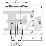 Clip, Zier-/Schutzleiste FA1 10-20014.5