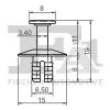 Clip, Zier-/Schutzleiste FA1 10-20025.5 Bild Clip, Zier-/Schutzleiste FA1 10-20025.5