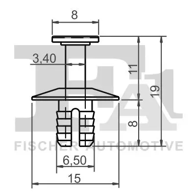 Clip, Zier-/Schutzleiste FA1 10-20025.5 Bild Clip, Zier-/Schutzleiste FA1 10-20025.5