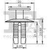 Clip, Zier-/Schutzleiste FA1 10-20029.5