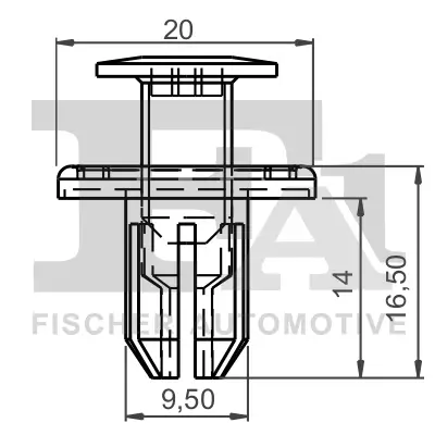 Clip, Zier-/Schutzleiste FA1 10-30008.5 Bild Clip, Zier-/Schutzleiste FA1 10-30008.5