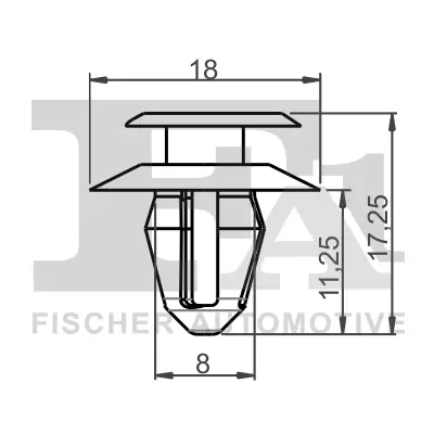 Clip, Zier-/Schutzleiste FA1 10-40006.10 Bild Clip, Zier-/Schutzleiste FA1 10-40006.10