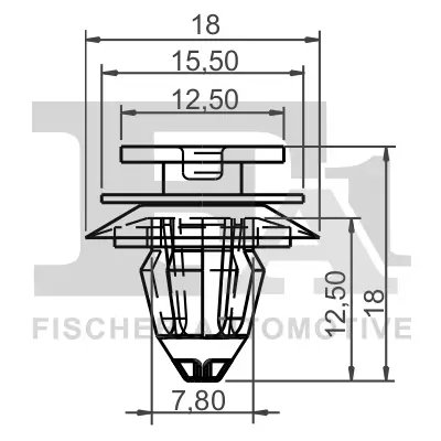 Clip, Zier-/Schutzleiste FA1 10-40012.5 Bild Clip, Zier-/Schutzleiste FA1 10-40012.5