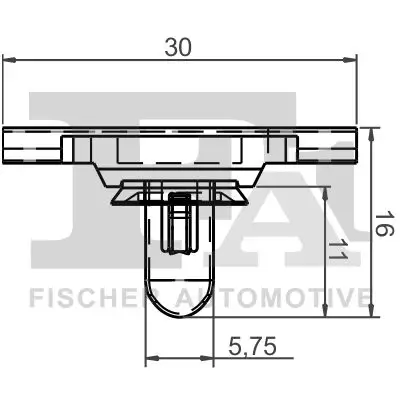 Clip, Zier-/Schutzleiste FA1 10-40051.5 Bild Clip, Zier-/Schutzleiste FA1 10-40051.5