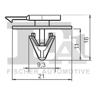 Clip, Zier-/Schutzleiste FA1 10-40065.5 Bild Clip, Zier-/Schutzleiste FA1 10-40065.5