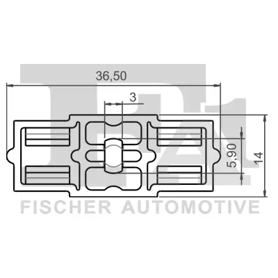 Clip, Zier-/Schutzleiste FA1 10-40075.5 Bild Clip, Zier-/Schutzleiste FA1 10-40075.5