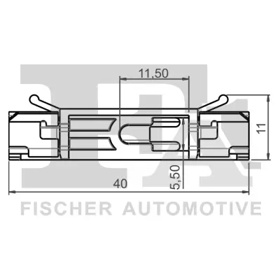 Halteclip, Scheibeneinbau Fahrzeugfrontscheibe FA1 10-40081.5 Bild Halteclip, Scheibeneinbau Fahrzeugfrontscheibe FA1 10-40081.5