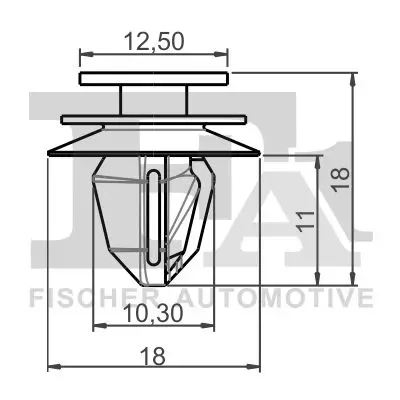 Clip, Zier-/Schutzleiste FA1 10-40095.5 Bild Clip, Zier-/Schutzleiste FA1 10-40095.5