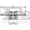Clip, Zier-/Schutzleiste FA1 10-40098.5