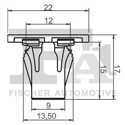 Clip, Zier-/Schutzleiste FA1 10-40110.5 Bild Clip, Zier-/Schutzleiste FA1 10-40110.5
