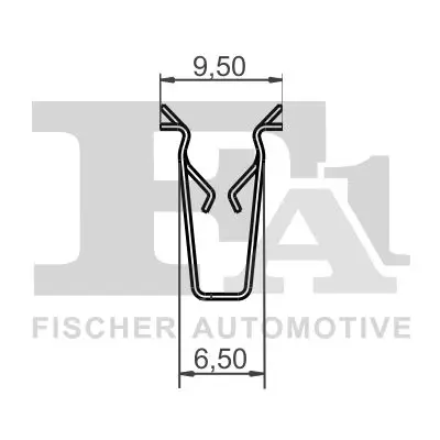 Clip, Zier-/Schutzleiste FA1 10-40114.5 Bild Clip, Zier-/Schutzleiste FA1 10-40114.5