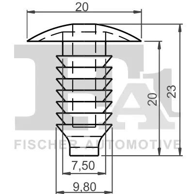 Clip, Zier-/Schutzleiste FA1 11-10005.5 Bild Clip, Zier-/Schutzleiste FA1 11-10005.5