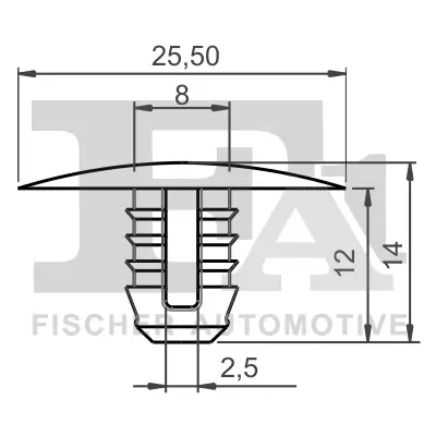 Clip, Zier-/Schutzleiste FA1 11-10007.5 Bild Clip, Zier-/Schutzleiste FA1 11-10007.5