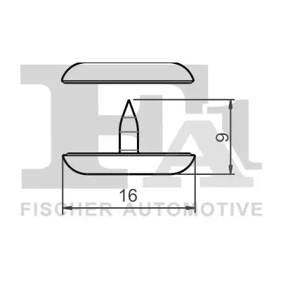 Clip, Zier-/Schutzleiste FA1 11-10039.5 Bild Clip, Zier-/Schutzleiste FA1 11-10039.5