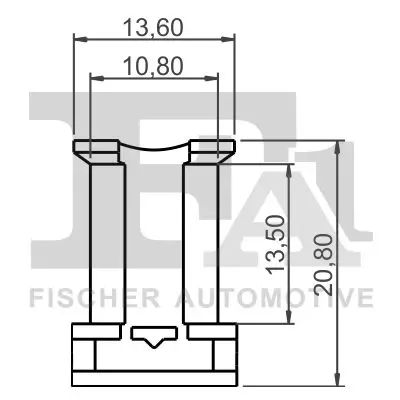 Clip, Zier-/Schutzleiste FA1 11-10043.5 Bild Clip, Zier-/Schutzleiste FA1 11-10043.5