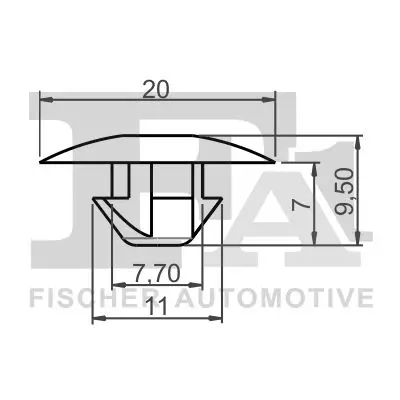 Clip, Zier-/Schutzleiste FA1 11-10046.5 Bild Clip, Zier-/Schutzleiste FA1 11-10046.5