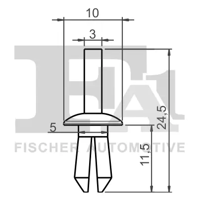 Clip, Zier-/Schutzleiste FA1 11-20002.5 Bild Clip, Zier-/Schutzleiste FA1 11-20002.5