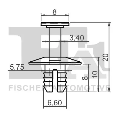 Clip, Zier-/Schutzleiste FA1 11-20039.5