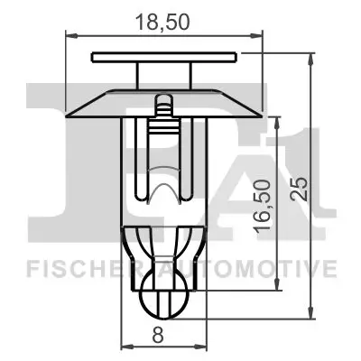 Clip, Zier-/Schutzleiste FA1 11-30016.5 Bild Clip, Zier-/Schutzleiste FA1 11-30016.5