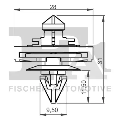 Clip, Zier-/Schutzleiste FA1 11-40017.5 Bild Clip, Zier-/Schutzleiste FA1 11-40017.5