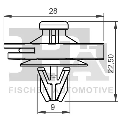 Clip, Zier-/Schutzleiste FA1 11-40026.10 Bild Clip, Zier-/Schutzleiste FA1 11-40026.10