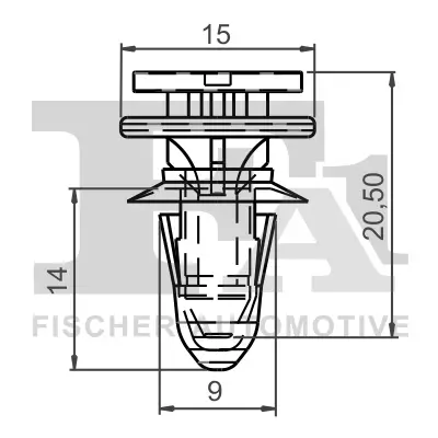 Clip, Zier-/Schutzleiste FA1 11-40030.10 Bild Clip, Zier-/Schutzleiste FA1 11-40030.10