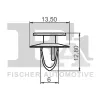 Clip, Zier-/Schutzleiste FA1 11-40043.10 Bild Clip, Zier-/Schutzleiste FA1 11-40043.10