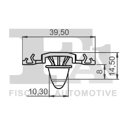 Clip, Zier-/Schutzleiste FA1 11-40061.5 Bild Clip, Zier-/Schutzleiste FA1 11-40061.5