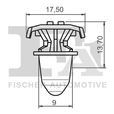 Clip, Zier-/Schutzleiste FA1 11-40064.5 Bild Clip, Zier-/Schutzleiste FA1 11-40064.5