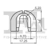 Clip, Zier-/Schutzleiste FA1 11-40128.5 Bild Clip, Zier-/Schutzleiste FA1 11-40128.5