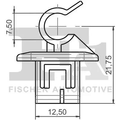 Clip, Zier-/Schutzleiste FA1 11-40143.5 Bild Clip, Zier-/Schutzleiste FA1 11-40143.5