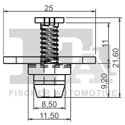 Clip, Zier-/Schutzleiste FA1 11-40154.5 Bild Clip, Zier-/Schutzleiste FA1 11-40154.5
