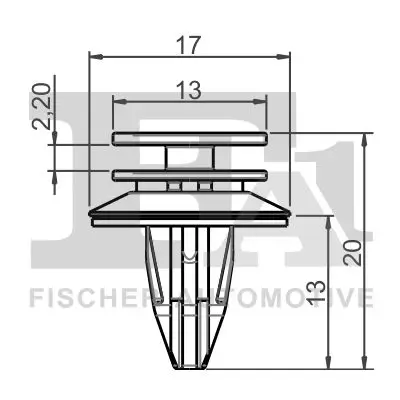 Clip, Zier-/Schutzleiste FA1 11-40159.5