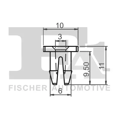Clip, Zier-/Schutzleiste FA1 11-60017.5 Bild Clip, Zier-/Schutzleiste FA1 11-60017.5
