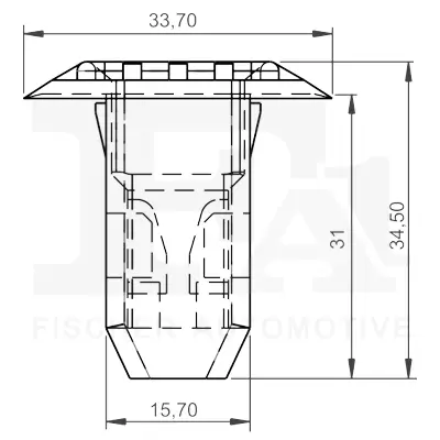 Clip, Zier-/Schutzleiste FA1 11-60043.5 Bild Clip, Zier-/Schutzleiste FA1 11-60043.5