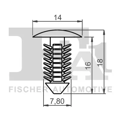 Clip, Zier-/Schutzleiste FA1 12-10007.5 Bild Clip, Zier-/Schutzleiste FA1 12-10007.5