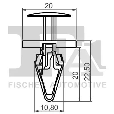 Clip, Zier-/Schutzleiste FA1 12-20007.5 Bild Clip, Zier-/Schutzleiste FA1 12-20007.5