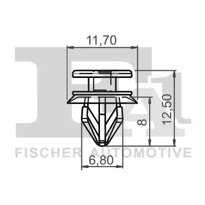 Clip, Zier-/Schutzleiste FA1 12-40007.10 Bild Clip, Zier-/Schutzleiste FA1 12-40007.10