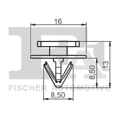 Clip, Zier-/Schutzleiste FA1 12-40022.5 Bild Clip, Zier-/Schutzleiste FA1 12-40022.5