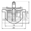 Clip, Zier-/Schutzleiste FA1 12-40029.5 Bild Clip, Zier-/Schutzleiste FA1 12-40029.5