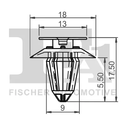 Clip, Zier-/Schutzleiste FA1 13-40028.5 Bild Clip, Zier-/Schutzleiste FA1 13-40028.5