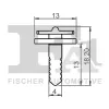 Clip, Zier-/Schutzleiste FA1 13-40030.5 Bild Clip, Zier-/Schutzleiste FA1 13-40030.5