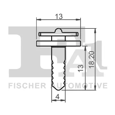 Clip, Zier-/Schutzleiste FA1 13-40030.5 Bild Clip, Zier-/Schutzleiste FA1 13-40030.5