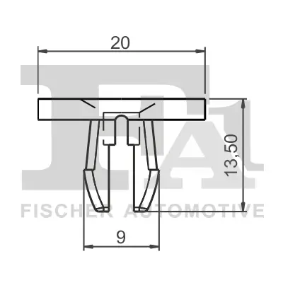 Clip, Zier-/Schutzleiste FA1 13-60002.5 Bild Clip, Zier-/Schutzleiste FA1 13-60002.5