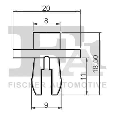 Clip, Zier-/Schutzleiste FA1 13-60005.5 Bild Clip, Zier-/Schutzleiste FA1 13-60005.5