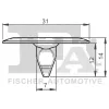Clip, Zier-/Schutzleiste FA1 14-10012.25 Bild Clip, Zier-/Schutzleiste FA1 14-10012.25